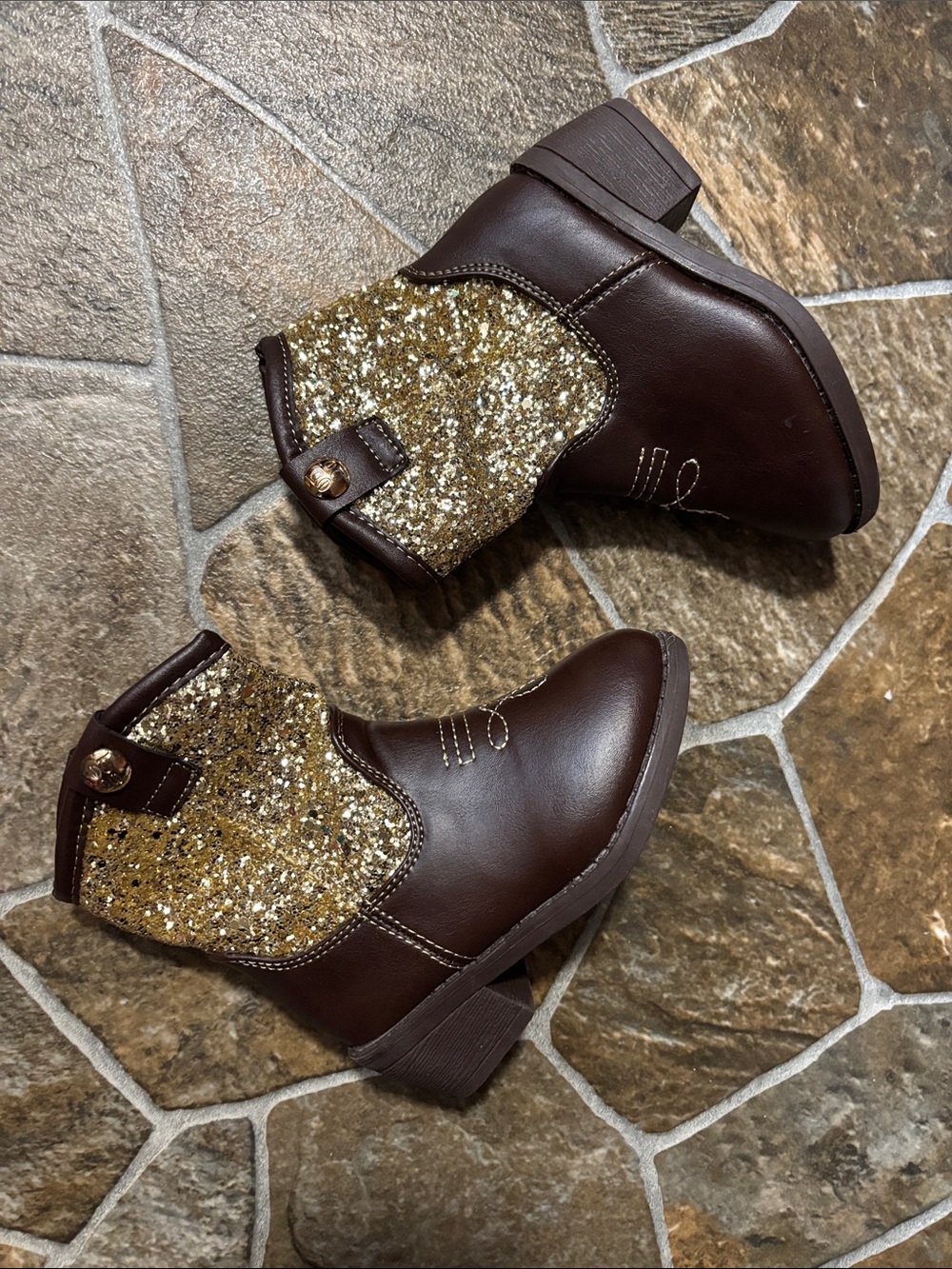 bebe glitter ✨ cowboy boots toddler